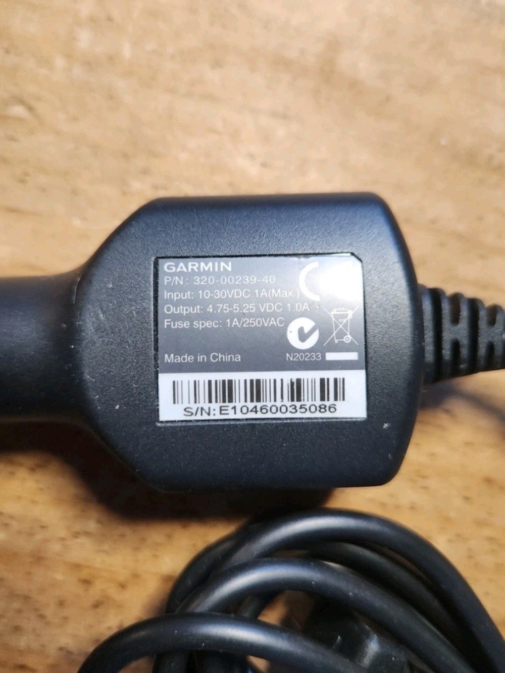 Garmin 320-00239-40 Nuvi GPS Mini-USB Car Vehicle Charger